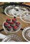 Glass Crystal Model Plate Breakfast Snack Plate 14 cm Dessert Plate Set of 6