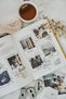 Linen Scrapbook Fountain Pen Compatible Gold Edged Album White - 4