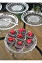 Glass Crystal Model Plate Breakfast Snack Plate 14 cm Dessert Plate Set of 6 - 3