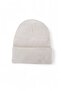 Unisex Folded Black, white, gray 3-Piece Beret Set - 2