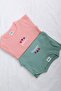 100% cotton kindness and heart embroidered girl's sweatshirt salmon - 5