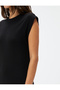 Midi Bodycon Dress Short Sleeve Crew Neck Ribbed - 5