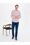 Pomegranate Flower Slim Fit Long Sleeve Shirt 50264910-Vr039 - 4