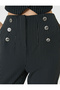 Carrot Trousers High Waist Button Detailed Pocket - 5