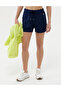 Navy Blue Regular Fit Knitted Shorts 50265557-Vr033 - 2