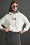 Joyner Women's Embroidery Detailed Ecru Sweatshirt