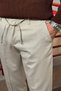 Men'S, Elastic Waist, Diagonel Fabric, Old Money Culture, Double Leg, Regular Fit Pants 24Inp291 - 6