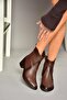 T 654043803   Brown Genuine Leather Women's Boots - 4