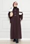 Velcro Oysho Dress-Brown - 3