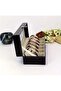 Watch Storage Box with 6 Slots Luxury Leather Glass Lid Stylish Design - 3