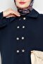 Velcro Oysho Dress-Navy Blue - 4
