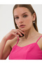 Pink Crop Top Sleeveless Blouse 50269351-Vr023 - 3