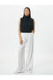 Draped Collar Blouse Sleeveless - 2