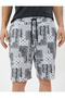 Shorts Tie Waist Pocket Cotton Ethnic Patterned - 5