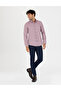 Claret Red Slim Fit Long Sleeve Shirt 50275814 -Vr014 - 4
