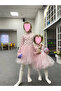 Fluffy Tulle Flexible Lycra Heart Printed Princess Tutu Dress - 4