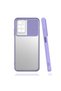 Xiaomi Redmi 10 - Case Slide Sliding Back Frosted Lens Cover - Lilac