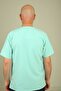 Men's envelope collar alpaca fabric single top - turquoise - 3