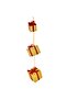 Imported Luxury 63cm 3Pcs Silvery Gold Gift Package Box Christmas Christmas Door Wall Tree Pendant Ornament