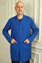 Tall Shirt Collar Alpaca Fabric Men's Apron - Cobalt Blue - 2