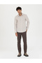 Brown Slim Fit Canvas Trousers 50278440-Vr029 - 3