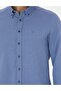 Navy Blue Slim Fit Long Sleeve Shirt 50275814 -Vr033 - 7