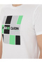 White Slim Fit 100% Cotton Crew Neck T-Shirt 50280970-Vr013 - 7