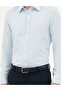 Light Blue Slim Fit Long Sleeve Shirt 50282976-Vr003 - 6