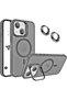 Iphone 14 plus / 15 plus camera protection stand magsafe supported lens protector gift phone case