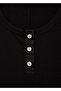 Ribbed woven button dress - 6