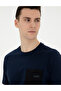 Navy Blue Regular Fit 100% Cotton Crew Neck T-Shirt 50285220-Vr033 - 2