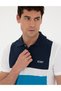 Navy Blue Slim Fit 100% Cotton Buttoned Polo Collar T-Shirt 50285154-Vr033 - 2