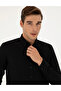 Black Slim Fit Long Sleeve Shirt 50284109-Vr046 - 2