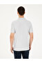 Light Gray Slim Fit Buttoned Polo Collar T-Shirt 50284327-Vr001 - 5