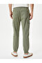 Jogger Pants with Cargo Pocket and Lace Waist - 4