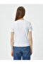 Ribbed T-Shirt Slim Fit Crew Neck Epaulet Detailed - 4