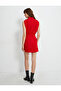 Mini Dress Drape Neck Sleeveless Lined - 4