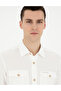 Beige Comfort Fit Long Sleeve Shirt 50288044-Vr011 - 2