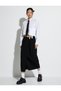 Midi Skirt Metal Accessory Detailed Draped - 2