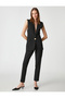 Cigarette Trousers Slim Leg Pocket High Waist - 2