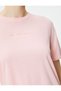 Embroidery Detailed Crew Neck T-Shirt Short Sleeve Cotton - 5