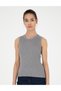 Gray Melange Ex. Slim Fit Knitwear Blouse 50288575 -Vr086 - 3