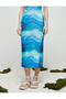 X Selected by Şahika Ercümen - Midi Pareo Skirt with Marine Theme - 4