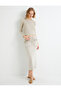 Long Sleeve T-Shirt with Shoulder Detail and Crew Neck - 2