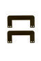 Set of 3 Wooden Bag Handles (3 Pairs) (6 Pieces) (Brown & Rosewood) - 3