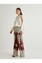 X Selected by Melis Ağazat - Window Detail T-Shirt Long Sleeve Modal Fabric Loose Fit - 3
