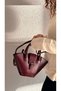Vaila Claret Red Q01 Women's Hand and Shoulder Bag L:17 W:25Cm - 3