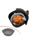 Colorful Heat Resistant Washable Silicone Oven and Airfryer Round Baking Mat 20 cm (5224)