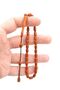 System Capsule Cut Bureaucrat Size Orange Fiber Rosary - 4