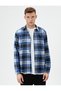 Long Sleeve Lumberjack Shirt - Classic Collar and Button Detail - 3